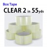 Clear 2"   55yd    6pack